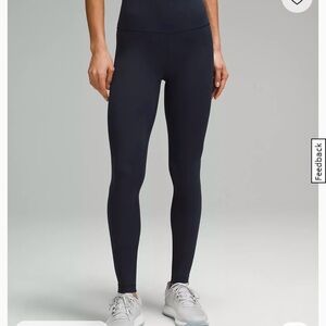 Lululemon Athletica navy wunder train Leggings